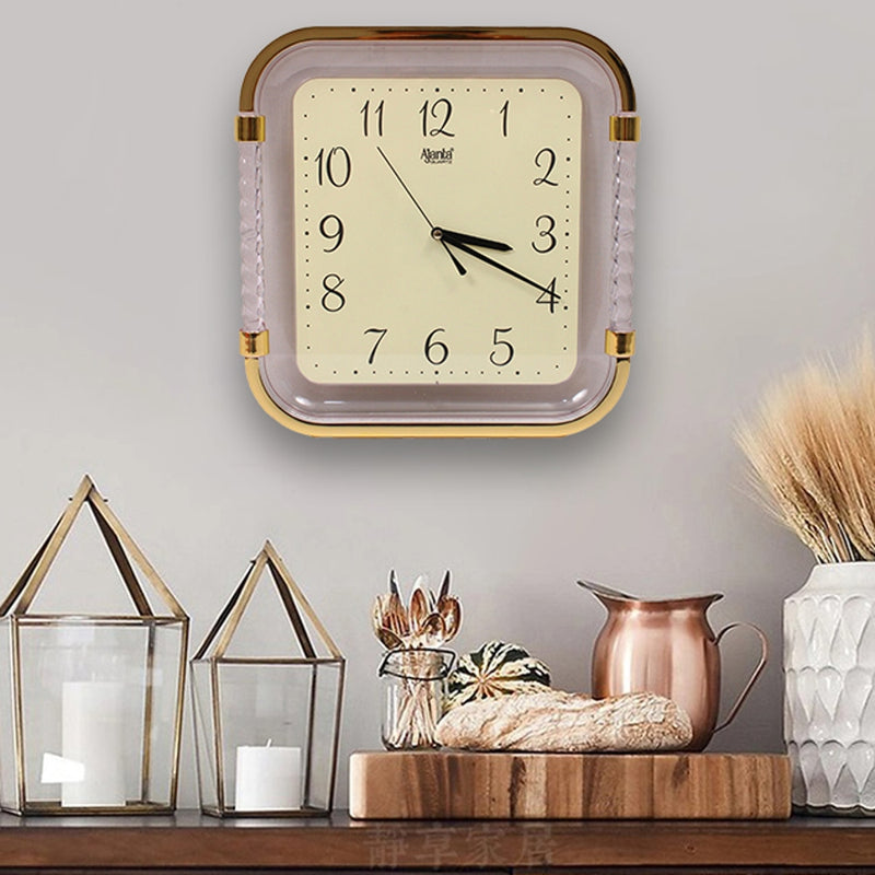 Ajanta Fancy Analog Wall Clock 317 - 28.8x28.8x4.4 cm Ivory