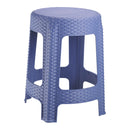 Joyo Cane Round Stool - Pleasant Blue 1 Unit