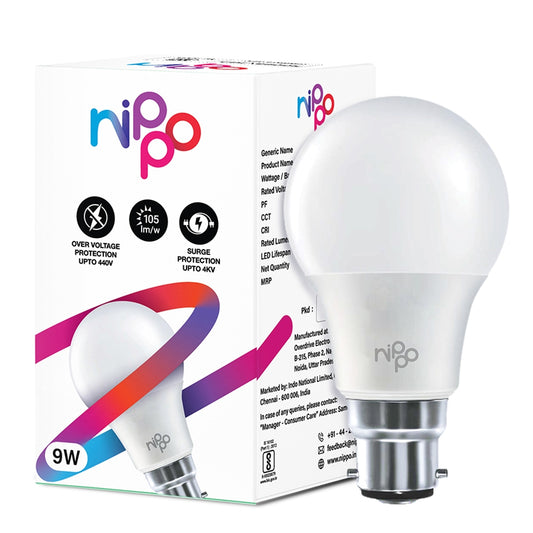 Nippo B22 LED Bulb 9 W