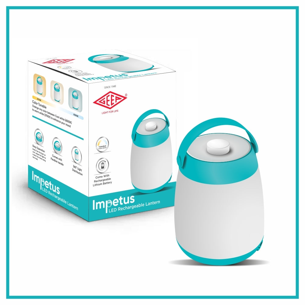 Geep Impetus Chargeable Lantern White & Blue 1 Unit