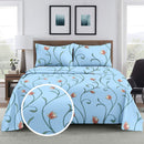 Success Cezer Double Bedsheet 190 TC - Tropical Delight Blue 224 x 244 cm