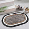 Elegant Weavers Oak Oval Door Mat Brown - 40x60 cm