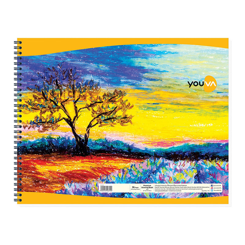 Navneet Youva Drawing Book - Assorted 36 Pages