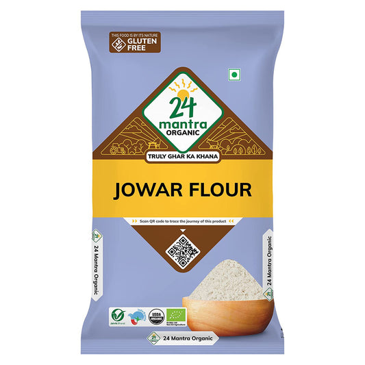 24 Mantra Organic Jowar Flour: 500 gms