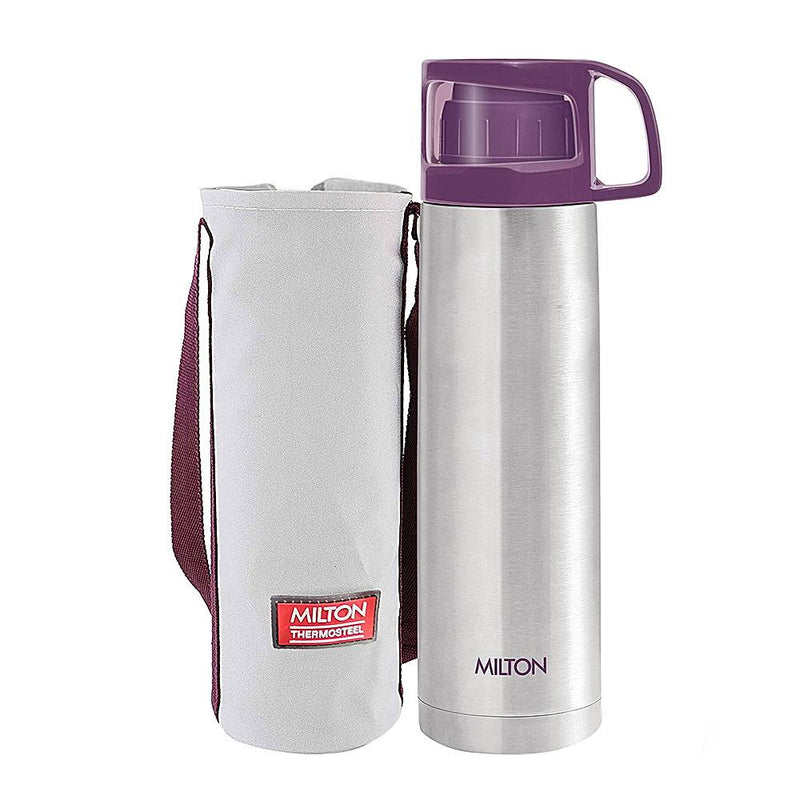 Milton Thermosteel Glassy Vaccum Flask - Purple 1 Litre