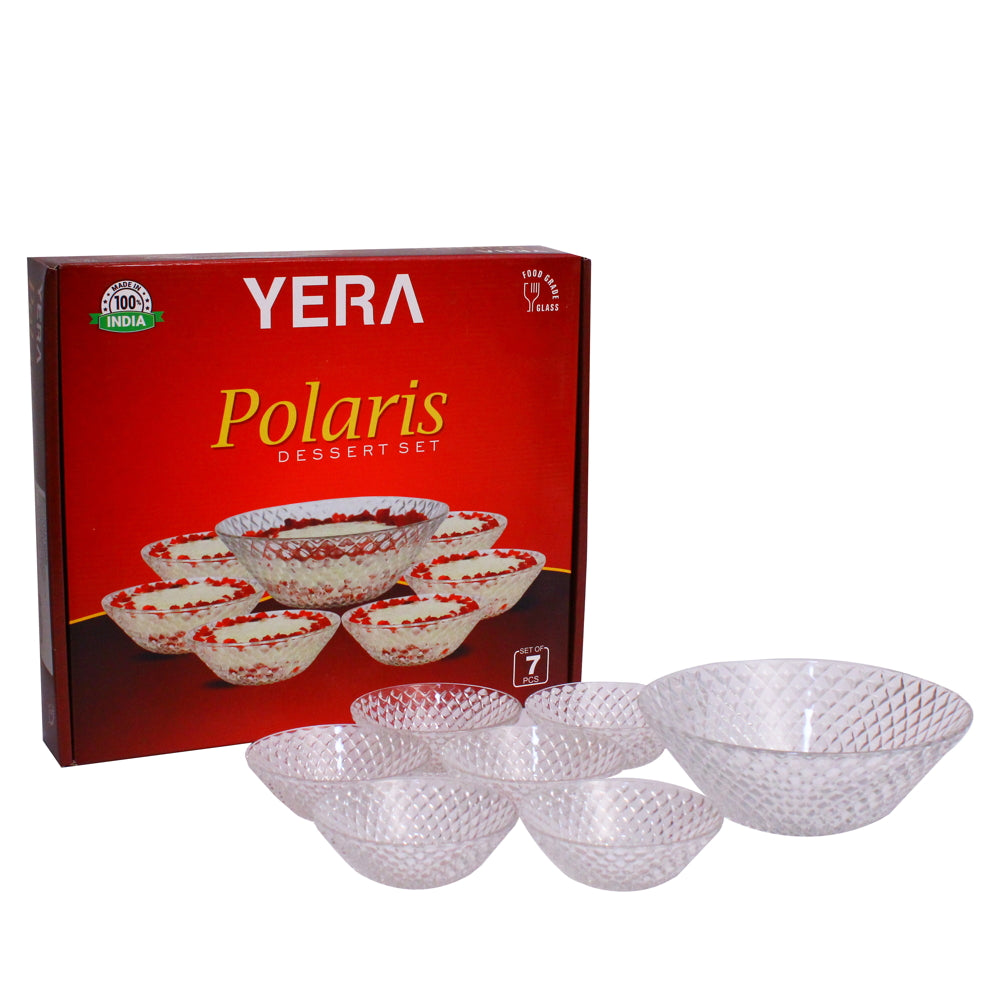 Yera Glass Polaris Pudding Set 7 Pieces