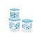 Joyo Kitchen Classic Square Container - Blue 3 Containers