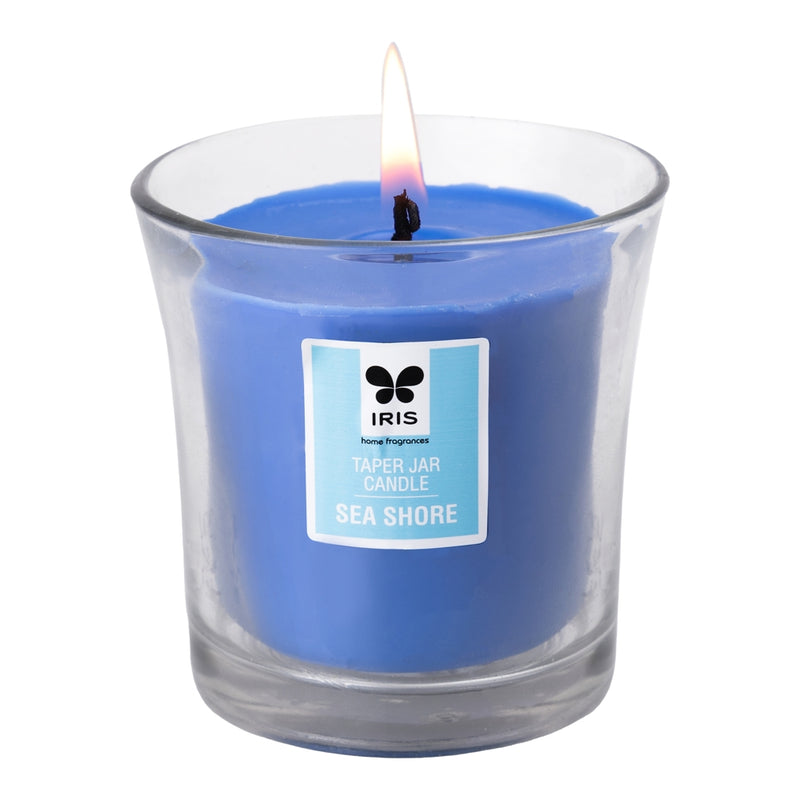 Iris Taper Jar Candle - Sea Shore 1 Unit