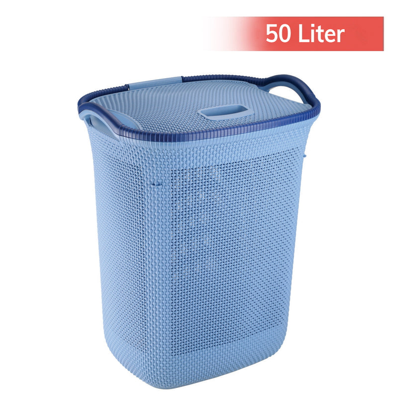 Joyo Honey Comb Laundry Basket - Blue 1 Unit