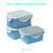 All Time Plastic Lock & Safe Storage Container - 450 ml Set of 3