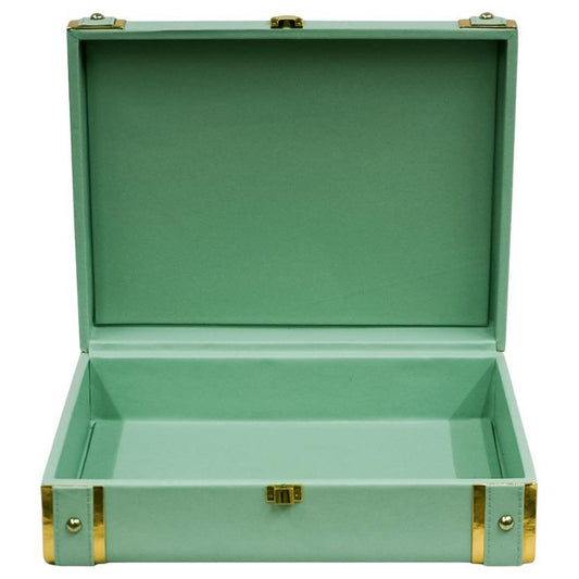 Karv Faux Leather Lockable Celebration Box - Medium (Green) 1 Unit