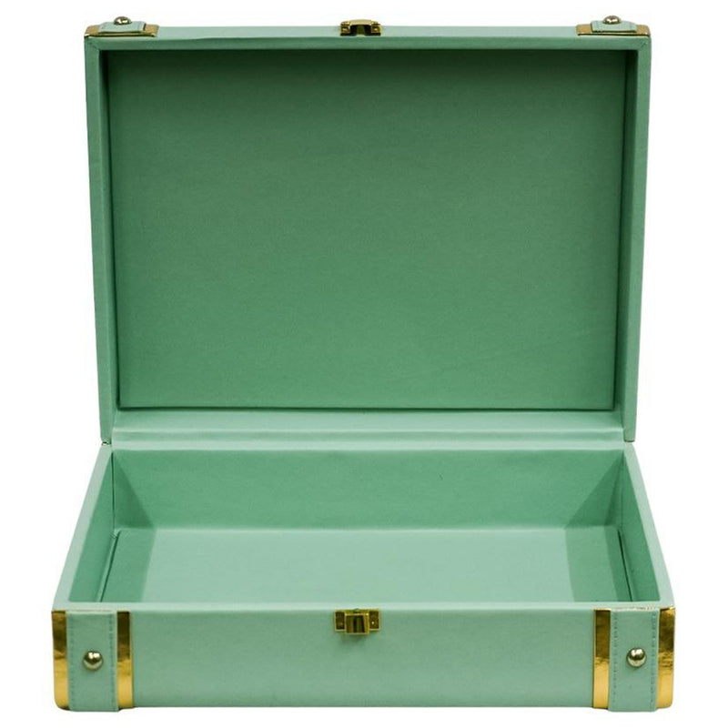 Karv Faux Leather Lockable Celebration Box - Medium (Green) 1 Unit