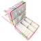 Karv Printed Faux Leather 2-Tier Jewellery Box - Pink 1 Unit