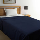 Raymond Home Siyona Solid Single Blanket 270 GSM - Navy Blue 220 x 160 cm