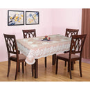 VAA vinyl Blossom Dining Table cover 4 Seater (0.9x1.32 metres) - Brown 1 Unit