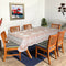 VAA Vinyl Blossom Dining Table Cover 6 Seater (1.32x2.02 metres) - Peach 1 Unit