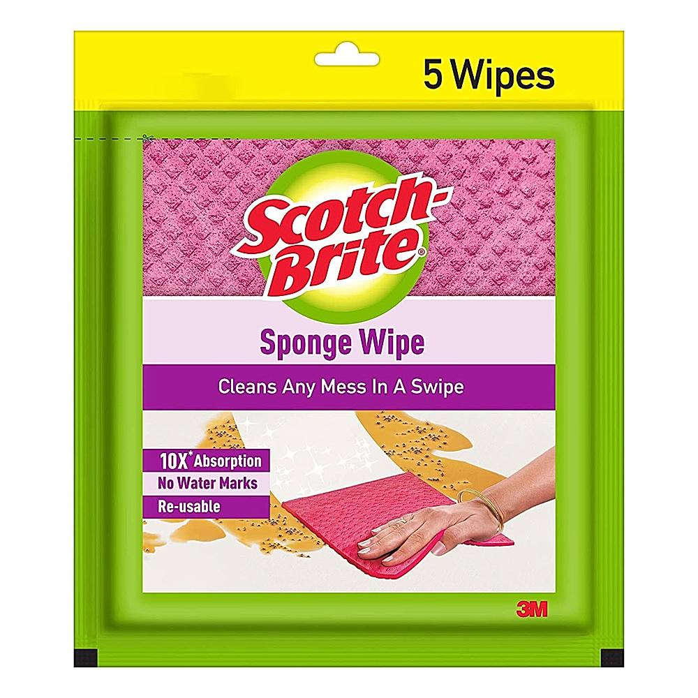 Scotch-Brite Sponge Wipe 20x17.5 cm 5 Wipes