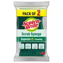 Scotch-Brite Scrub Sponge 9.5x6 cm 2 Unit