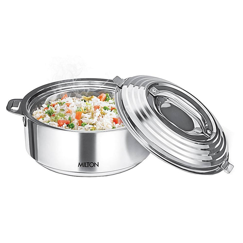 Milton Galaxia Insulated Stainless Steel Serving Casserole - Silver 2.45 Litres