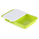 Joyo Chop-N-Store Cutting Board With Tray & Strainer - Green 1 Unit