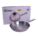 Home Zone Triply Stainless Steel Fry Pan - 24 cm 1 Unit