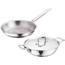 Home Zone by Kitchen Essentials Stainless Steel Triply Cookware Set 3 Pieces