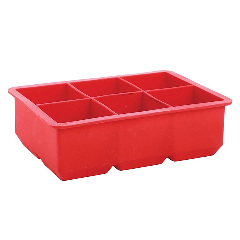 Joyo Flexi Silicone Ice Cube Rectangular Tray - Red 1 Unit