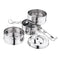 Kitchen Essentials Stainless Steel Clip Tiffin Box Set of 3 Container