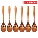 Stainless Steel Copper Finish Baby Spoon 6 Pieces