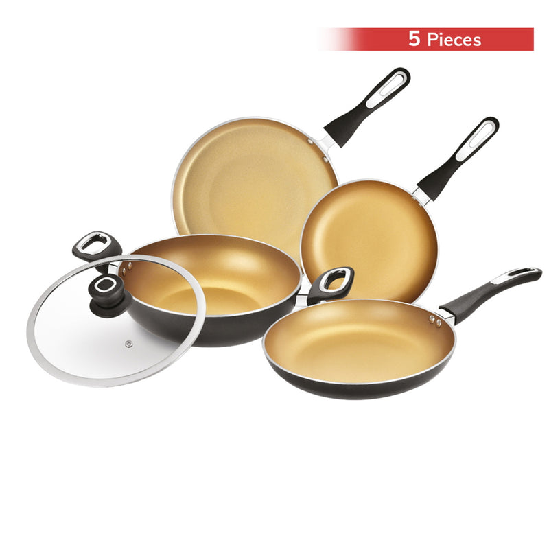 Bergner Optimum Non Stick Cookware Set 5 Pieces