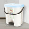 Nayasa Oval Strong & Durable Dustbin With Pedal - Grey 1 Unit