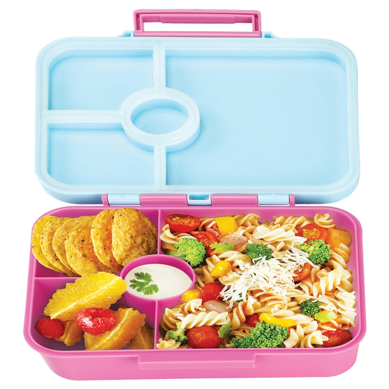 Nayasa Bento 4 - Compartment Lunch Box - Pink 1 Unit