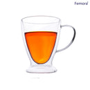 Femora Double Wall Glass Coffee Mug - 320 ml 1 Unit