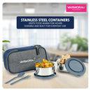 Varmora Stainless Steel Eat N Fresh Lunch Box - Grey 1 Unit