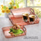 Jaipet Harmony Multipurpose Tray (Brown) - Set Of 3 1 Unit