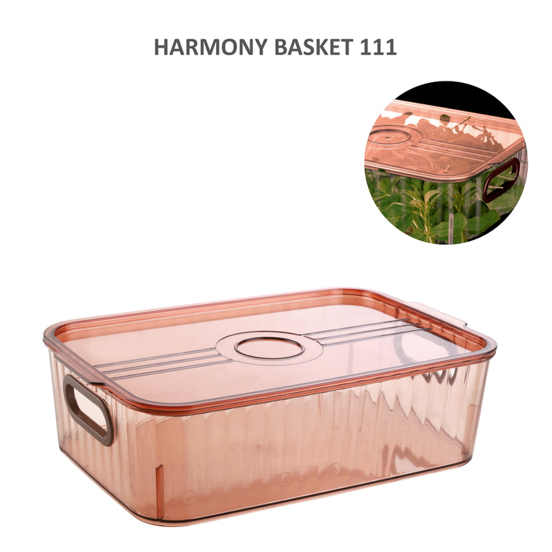 Jaipet Harmony 111 (Small) Basket With Lid - Brown 1 Unit