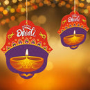 JB Homes Happy Diwali Paper Hanging Card (HG 3272) - 10 Pieces 1 Unit