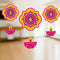 JB Homes Lord Ganesh Printed with Paper Hanging Deepak (HG 3360) - 5 Pieces 1 Unit