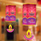 JB Homes Happy Diwali Paper Hanging Kandeel Diya (HG 3113) - 10 Pieces 1 Unit