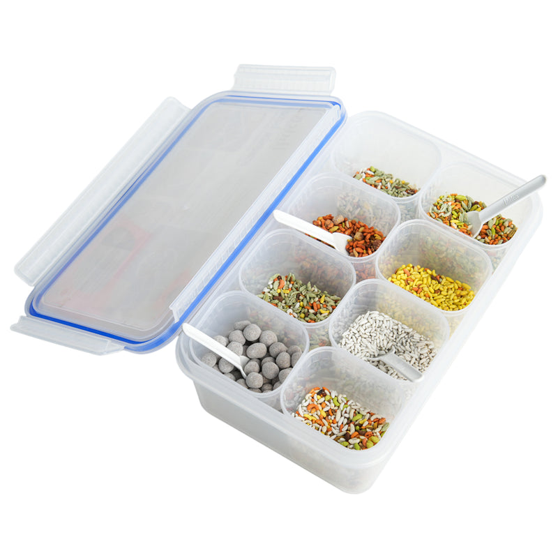 Unica 1K Masala Box With Unilock Lid - Transparent 1 Unit