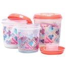 Unica Multipurpose Storage Container (Coral) - Set of 3 1 Unit