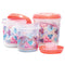 Unica Multipurpose Storage Container (Coral) - Set of 3 1 Unit