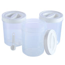 Unica Splendido Multipurpose Storage Canister (White) - 1.75 L (Set of 3) 1 Unit