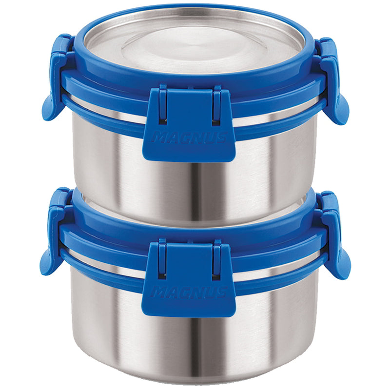 Magnus Deluxe Stainless Steel Container (300 ml) - 2 Pieces 1 Unit