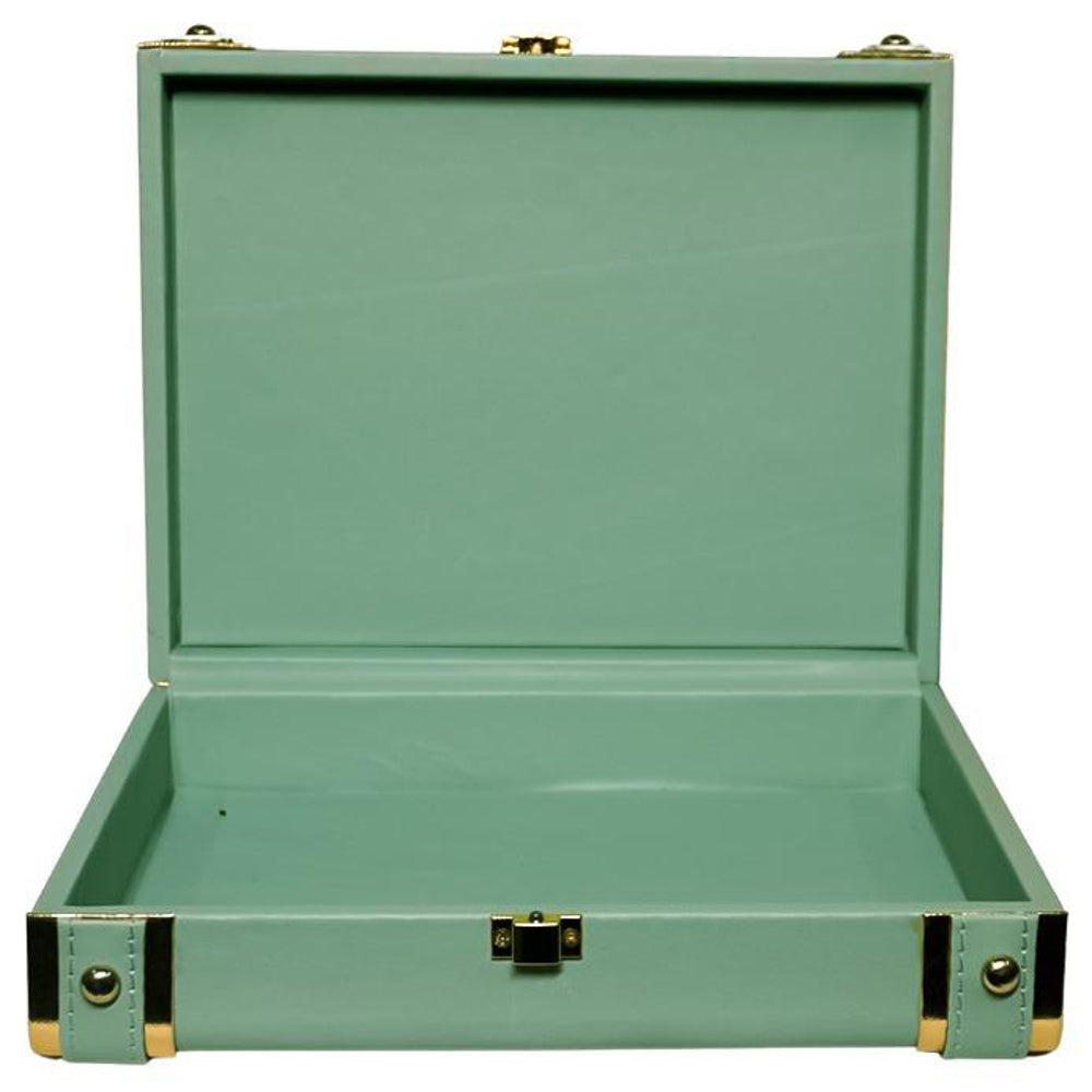 Karv Faux Leather Lockable Celebration Box - Small (Green) 1 Unit