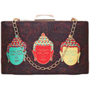 Sabhyata Buddha Design Wallet (SS18-03) - Black 1 Unit