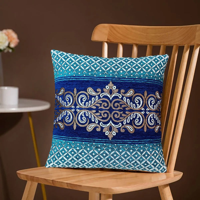 MHF Cushion Cover Rose Gold 02 - Blue Aqua 1 Unit