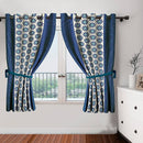 Cortina Crystal Window Curtain - Aqua 1 Unit