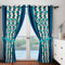 Cortina Stripe Door Curtain - Blue 1 Unit