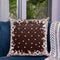 Fabrique Sparkle Floral Cushion Cover (Brown) - 40 x 40 cm 1 Unit